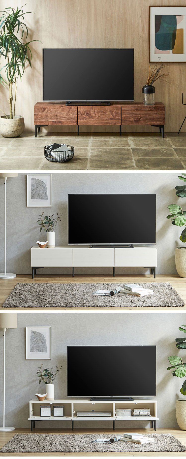 テレビ台 幅160 完成品 日本製 フィスバ おしゃれ ガラス扉タイプ