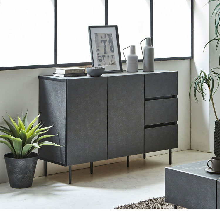 キャビネット 幅120cm チェスト 日本製 大川家具 完成品 ビビ 収納家具