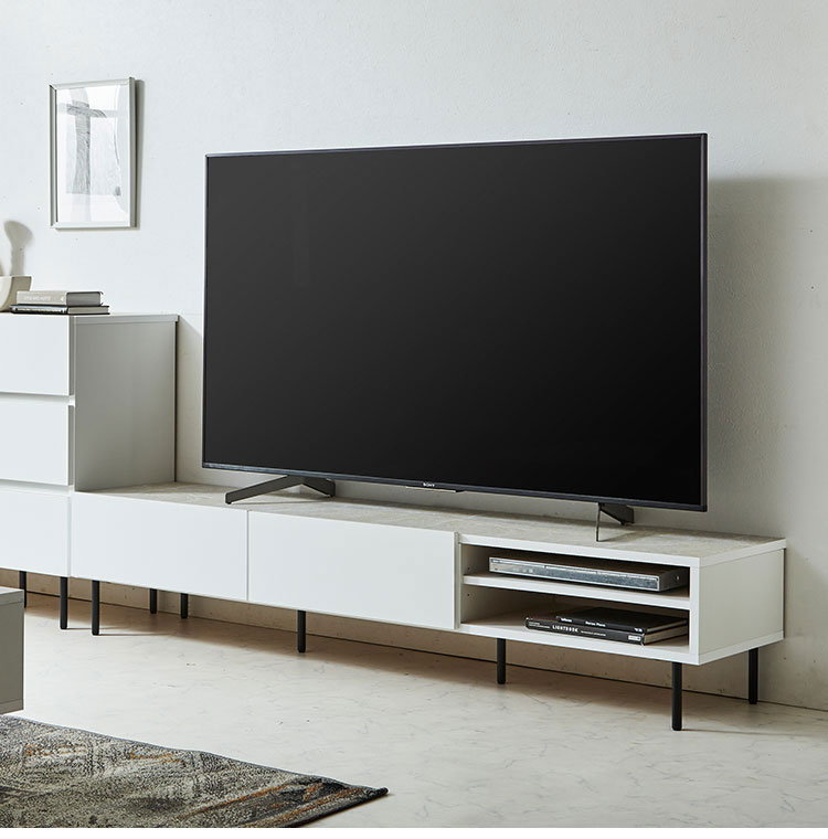 テレビ台 幅180cm ローボード ビビ TV台 大川家具 完成品 TVボード