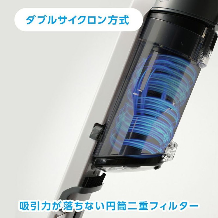 自走式スティッククリーナー 軽量 1.05kg パワーブラシ付 軽量掃除機