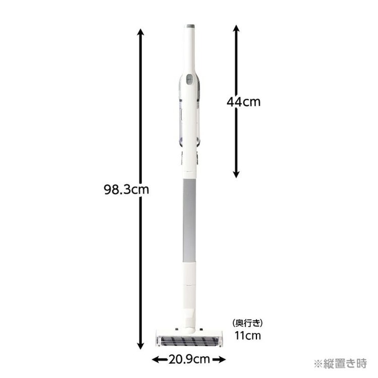 自走式スティッククリーナー 軽量 1.05kg パワーブラシ付 軽量掃除機