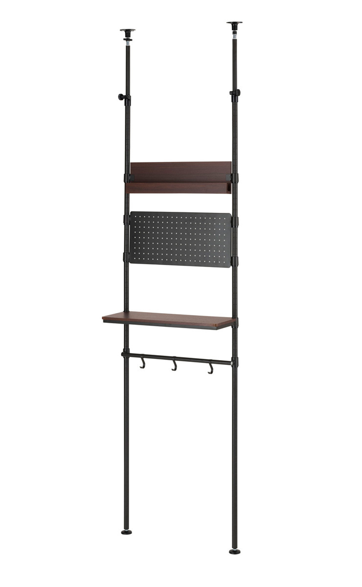 ルミナスノワール 壁面収納 突っ張りラック 60W 幅65cm ポール径25mm