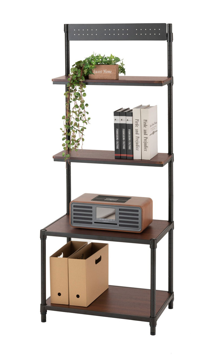 ルミナスノワール 壁面収納ラック 60W 幅60cm ポール径25mm Luminous