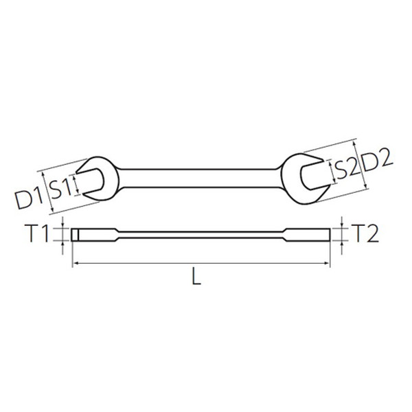 ESCO エスコ 36x38mm 両口スパナ EA615BC-47 代引不可 :e5