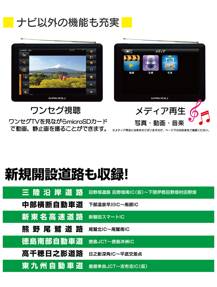 7インチ ポータブルカーナビ ワンセグ ポータブル ナビゲーション ワンセグ搭載 タッチパネル操作 2022年度最新地図 内蔵メモリ8GB