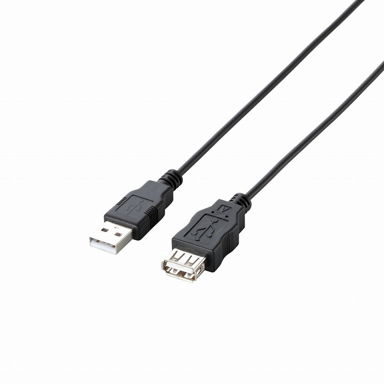 82％以上節約 エレコム USB2.0延長ケーブル A-A延長タイプ U2C-E20BK