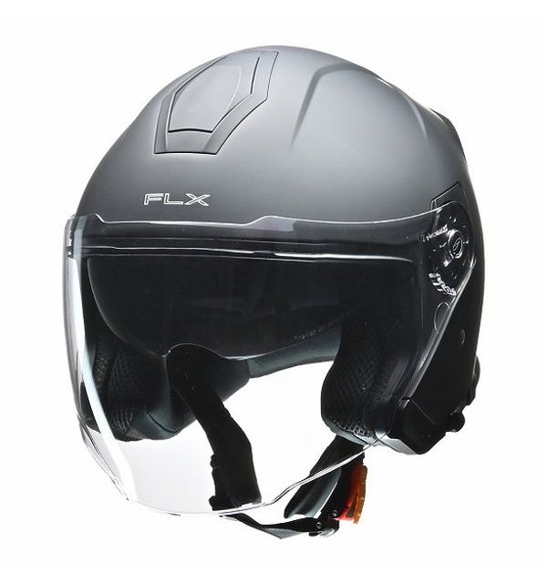 リード工業 FLXジェットヘルメットMATBKーL マッドブラックL FLXMATBKL