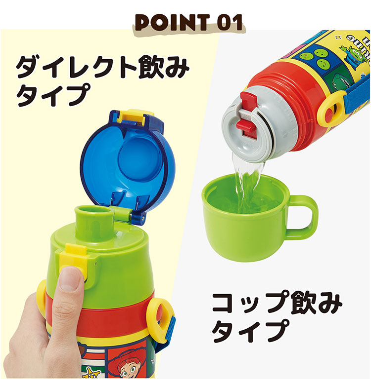 トイ・ストーリー25 水筒 キッズ 直飲み ワンタッチ ステンレス 保冷