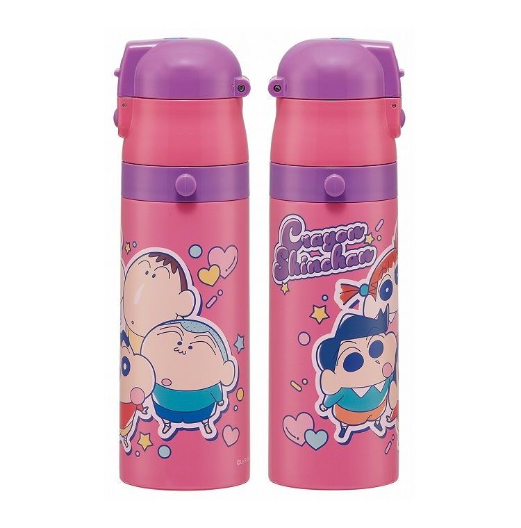 クレヨンしんちゃん25 水筒 キッズ 直飲み 470ml ステンレス