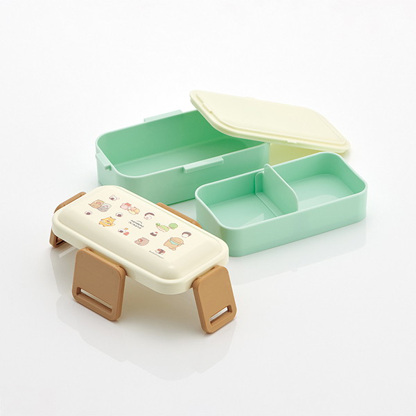 なんでもいきもの 銀イオン抗菌 2段 弁当箱 ふわっと盛れる 4点ロック