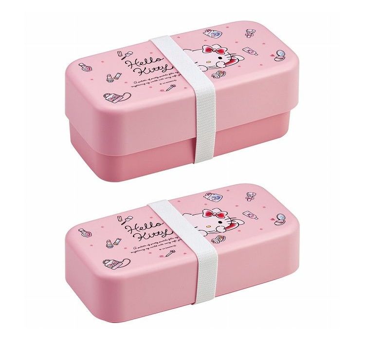 ハローキティ サンリオ sanrio 水彩コスメ ランチボックス 1000ml 2段