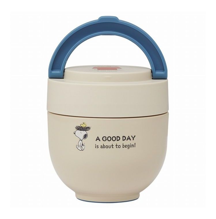 SNOOPY スヌーピー Good Day 保温弁当箱 540ml 小さめ 持ち手付き