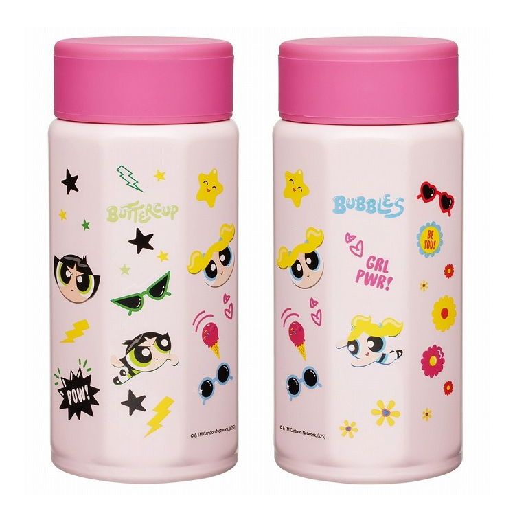 パワーパフガールズ 八角形 ステンレス マグ ボトル 水筒 350 ml 直