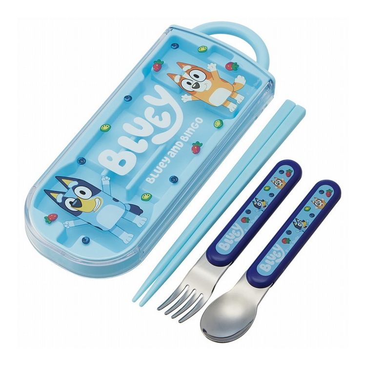 ⭐︎riga⭐︎ブルーイ 子供用食器セット Bluey ブルーイ 子供用 トリオセット 箸 スプーン フォーク TACC2 子供