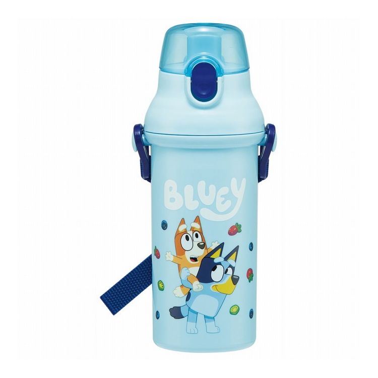 Bluey ブルーイ 水筒 キッズ ワンタッチ プラスチック 直飲み ボトル