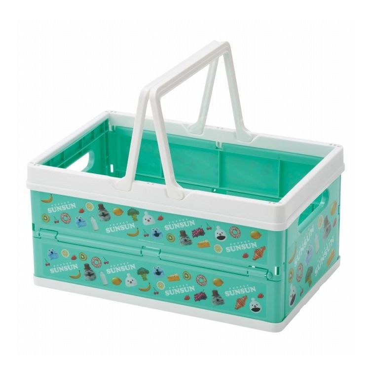 パペットスンスン 収納ボックス 折りたたみ バスケット 38×25×19.5cm