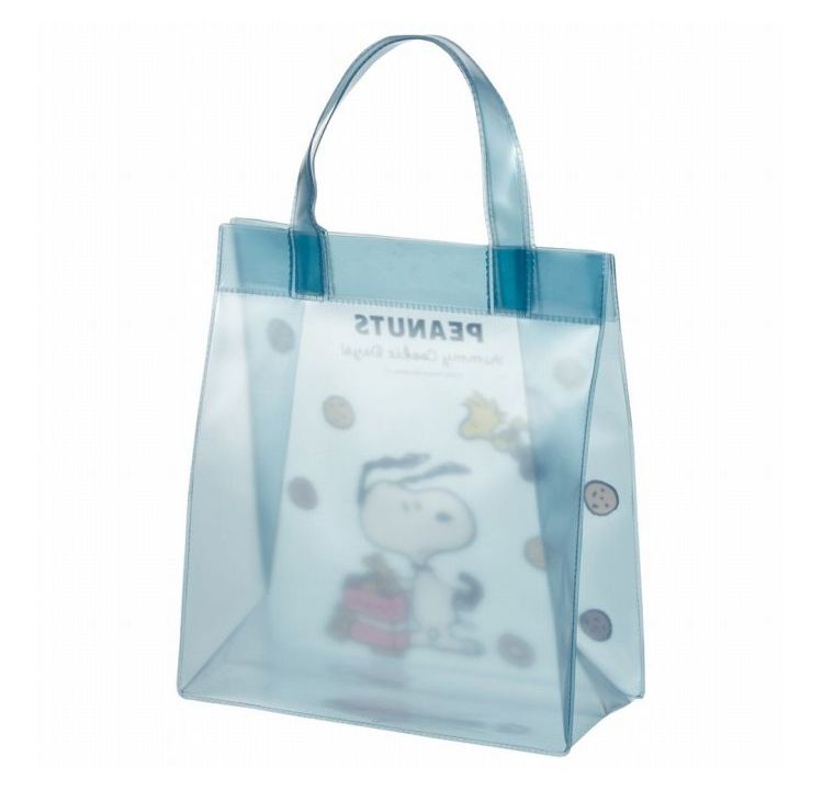 SNOOPY スヌーピー クッキー ブルー クリア バッグ 透明 ビニール