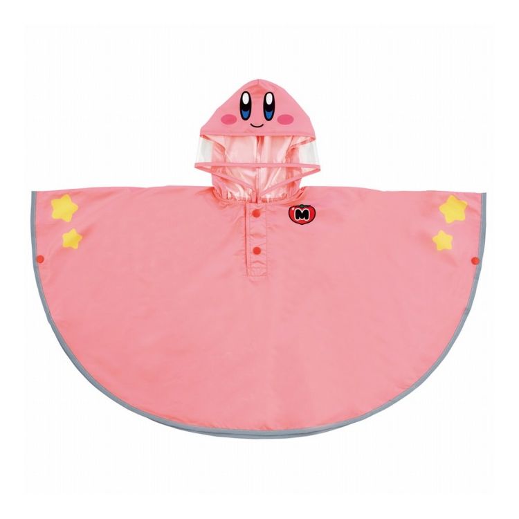 星のカービィ キッズ レインポンチョ なりきり 子供 合羽 雨具 フード