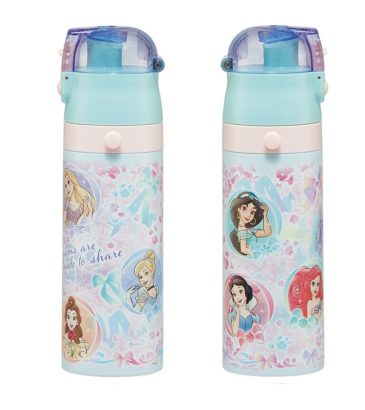 スーパーセール 半額タイムセール ディズニー プリンセス 新柄 水筒 キッズ 直飲み 470ml 保冷 弁当箱・水筒
