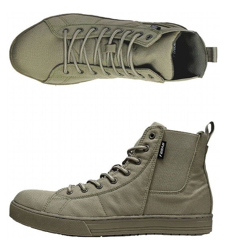 おたふく手袋 ワークシューズ キャンバスハイカット サイドゴア