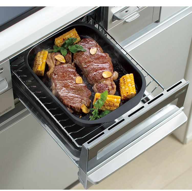 和平フレイズ グリルパン 焼く・蒸す・温め直しに 蓋付き フタ付き