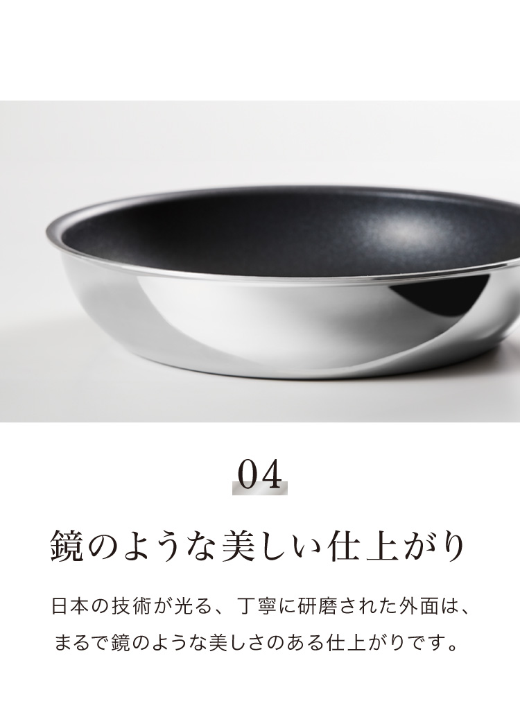 当店限定 ステンレス蓋セット 日本製 エッグパン 19×14cm フライパン