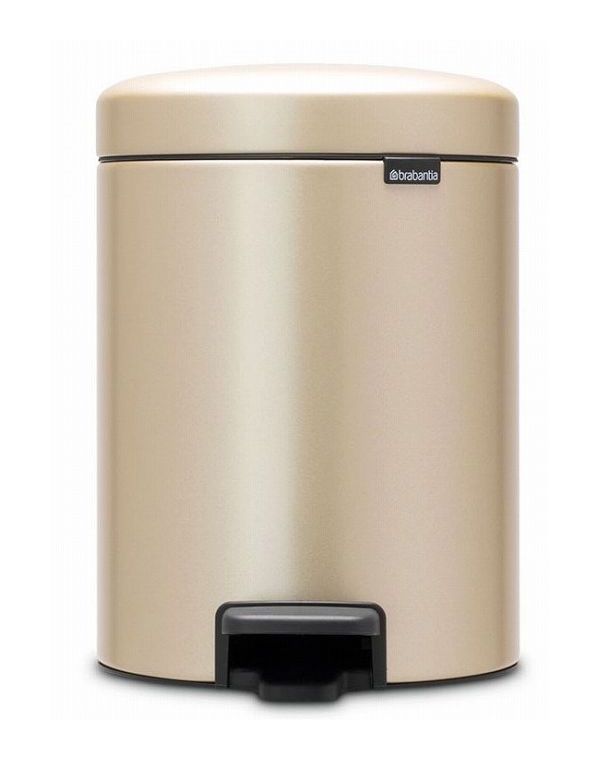 ブラバンシア NEWICON ペダルビン 5L シャンパン ごみ箱 ゴミ箱 ゴミ