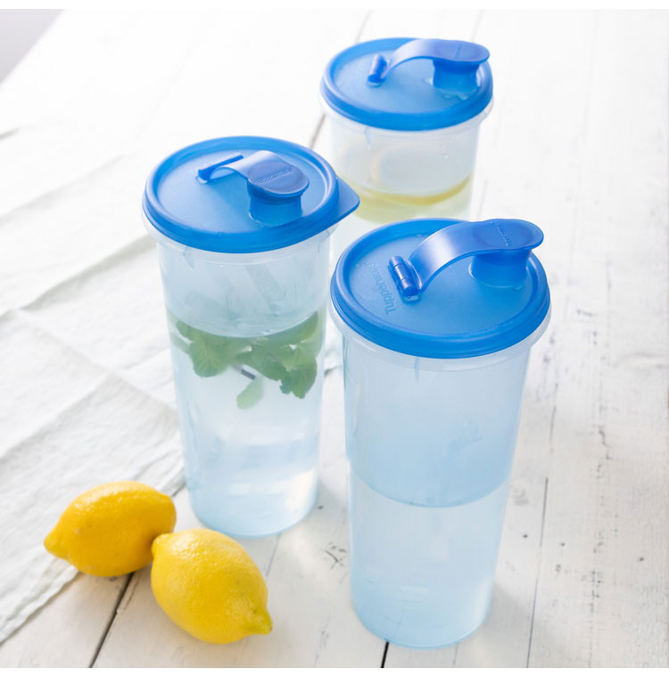 タッパーウェア 冷水筒 1.1L 2本セット スリムライン Sライン