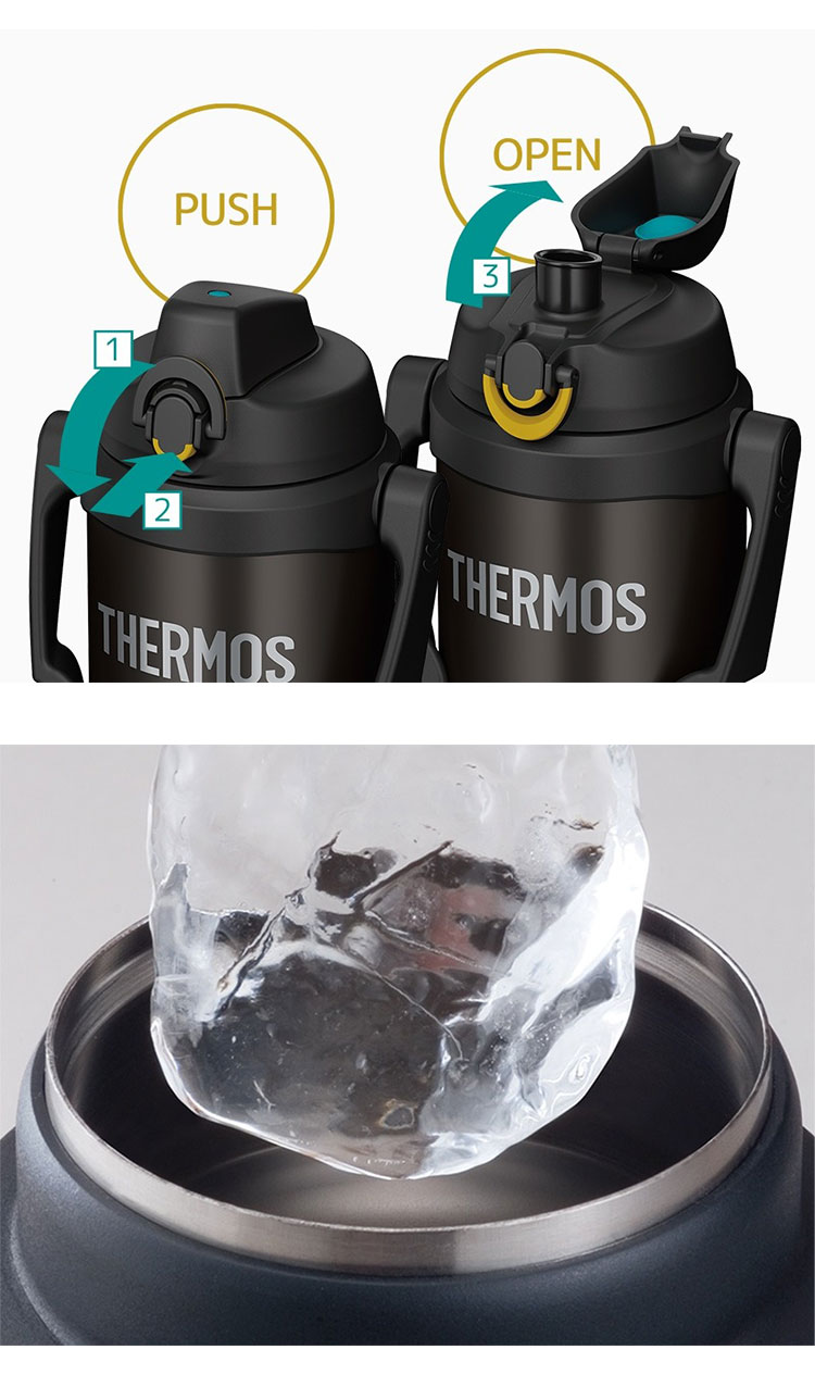 THERMOSサーモス水筒　真空断熱スポーツジャグ2L 青黒 2個セット THERMOS（サーモス） 水筒 真空断熱スポーツジャグ 2L FJQ-2000