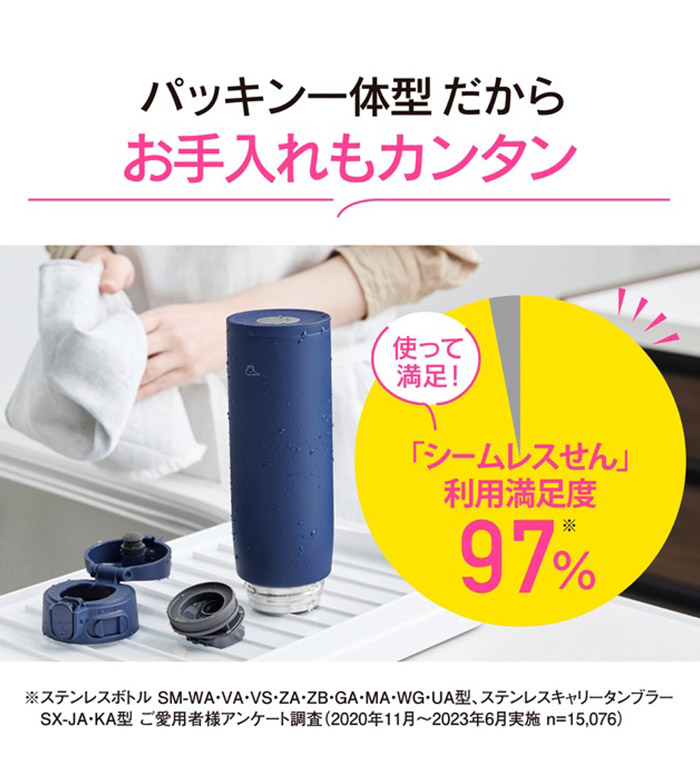 新品　象印　ステンレスマグ　シームレス　600ml 2個セット 楽天市場】水筒 マグ 象印 シームレス 600ml 720ml マグボトル