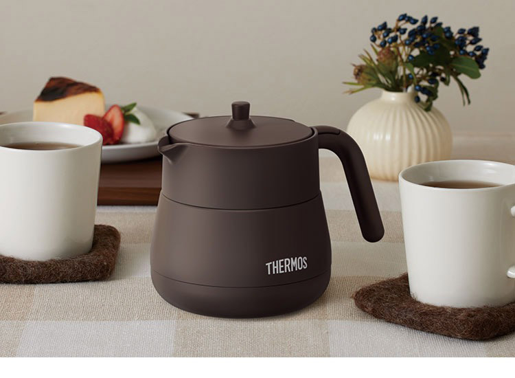 サーモス 真空断熱ティーポット 450ml 保冷 保温 茶こし付き 卓上