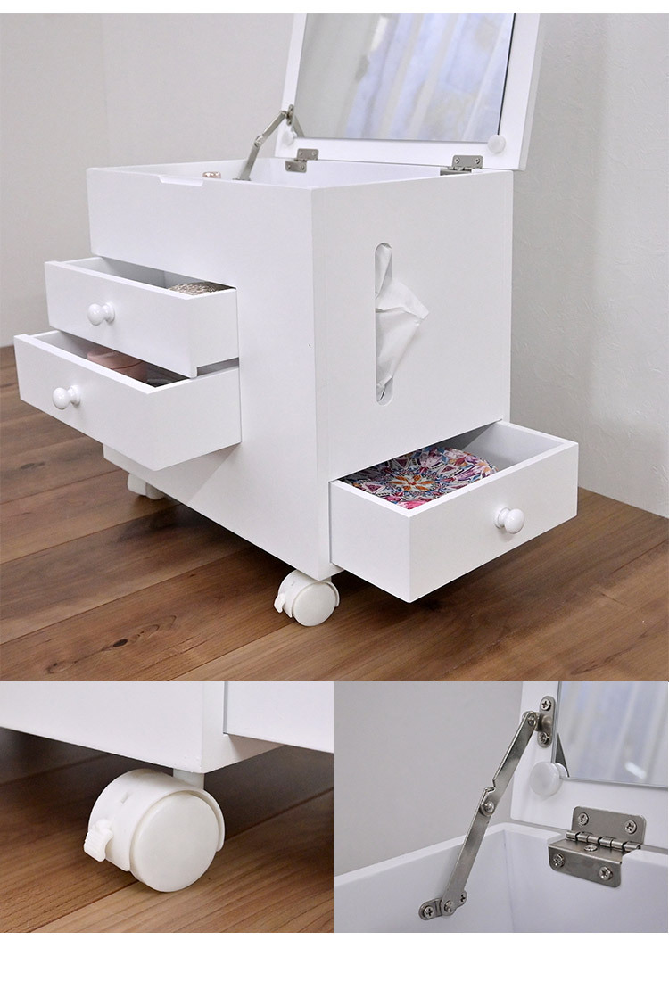 完成品 コスメワゴン ロータイプ ドレッサー ドレッサーワゴン