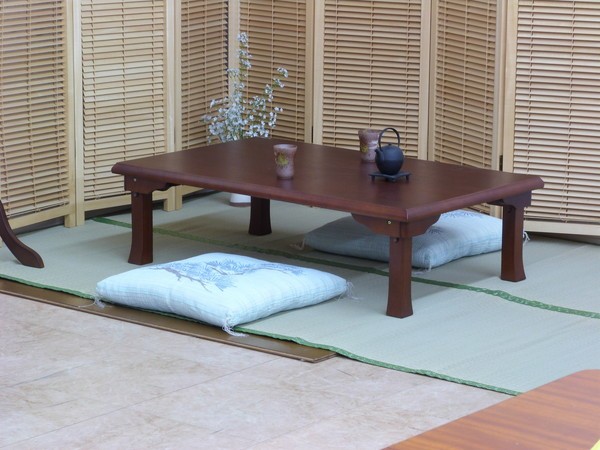 木製 座卓ローテーブル センターテーブル 折りたたみテーブル120×75 