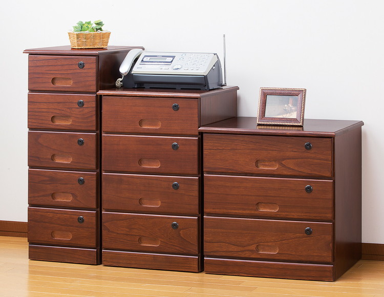 4段チェスト シークレットチェスト 幅36 奥行35 高さ53 チェスト 棚