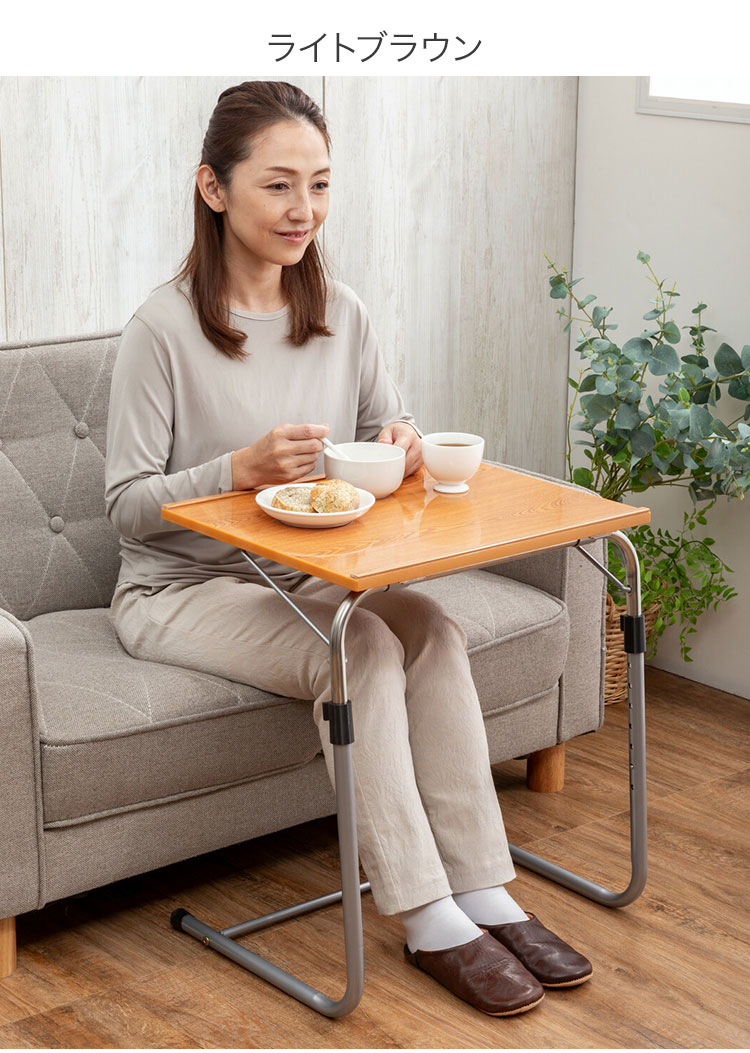 折りたたみテーブル 高さ調節 天板角度調節 折りたたみ デスク 収納式