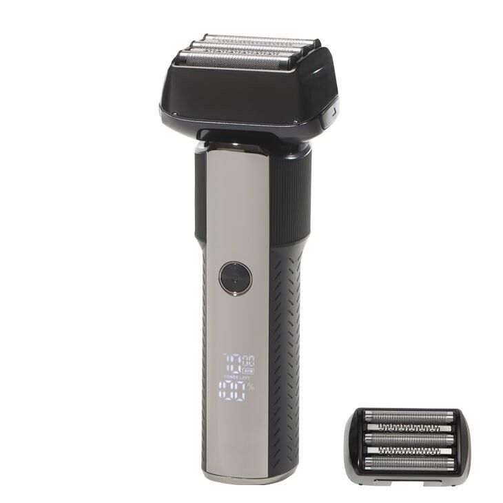 ターボ付き5枚刃シェーバーDX 替刃付き 生活防水 電気シェーバー 髭剃り 深剃り ツルツル すべすべ トリマー パワフル スピーディ メンズ 男性(代引不可)【送料無料】 ターボ付き5枚刃シェーバーDX 替刃付き 生活防水 電気シェーバー 髭