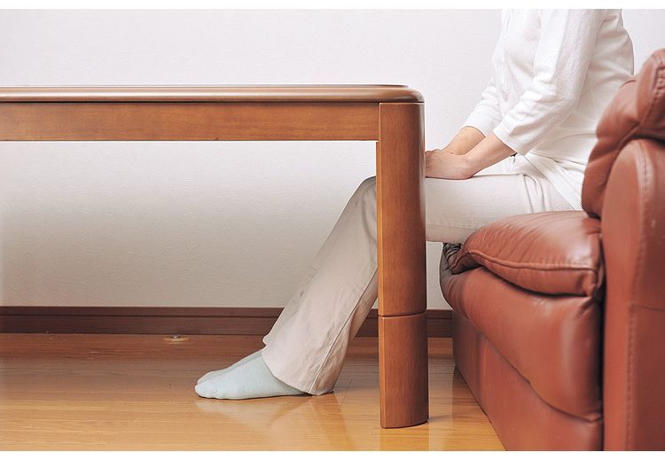 3段階調節できるリビングこたつ 75×105cm 高さ調節 かわいい おしゃれ