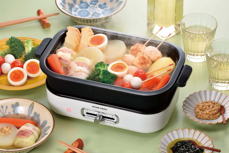ホットプレート 1~2人用 深・浅型2点セット コンパクト グリルプレート