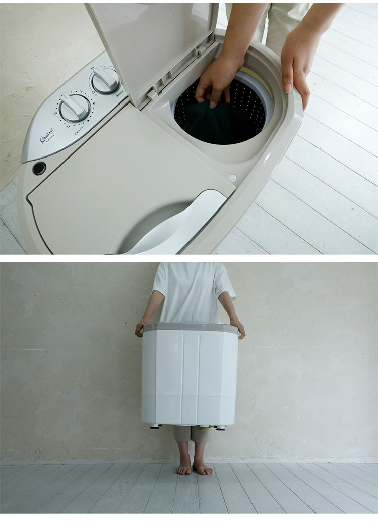 二槽式洗濯機 軽量 コンパクト 洗濯機 2槽式 洗い分け ペット用 部活用