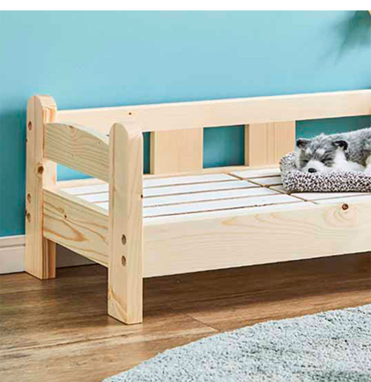 ペットベッド 木製 フレーム すのこベッド 通気性 丈夫 天然木 北欧