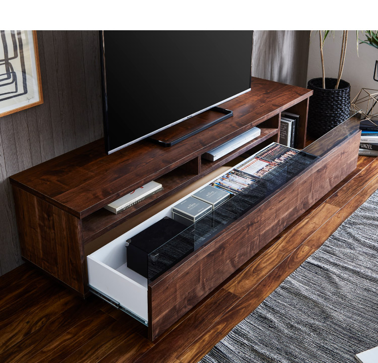 日本製 テレビ台 テレビボード 大理石調 完成品 幅180 引き出し フル