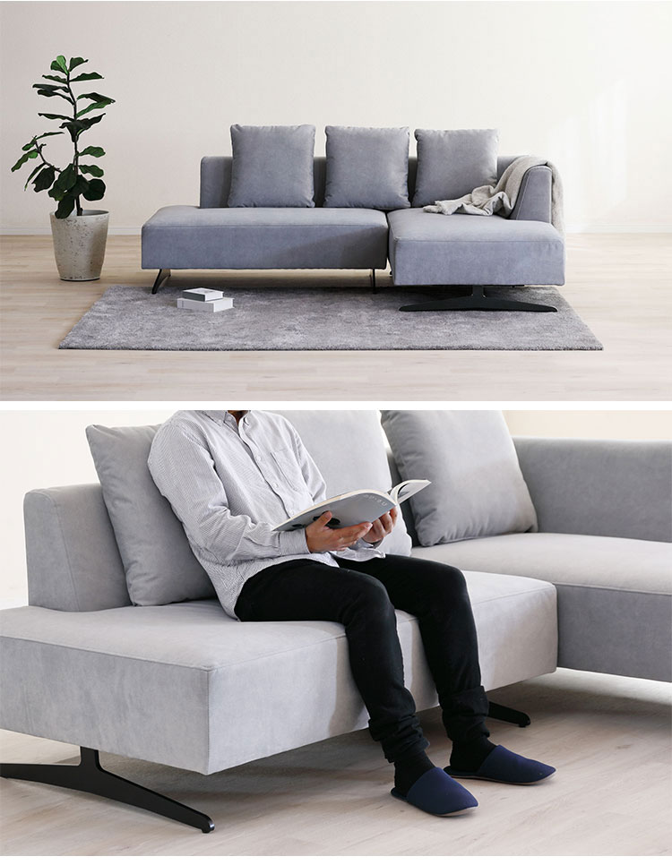 ASIENTO カウチソファ スツール セット ソファ 開梱設置無料 左