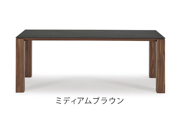ダイニングテーブル 幅180×奥行90cm 木製 テーブル セラミック 高級感