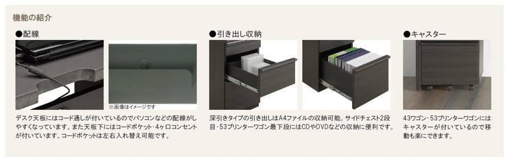 デスク オフィスデスク パソコンデスク 幅120 奥行50 高さ73cm お客様