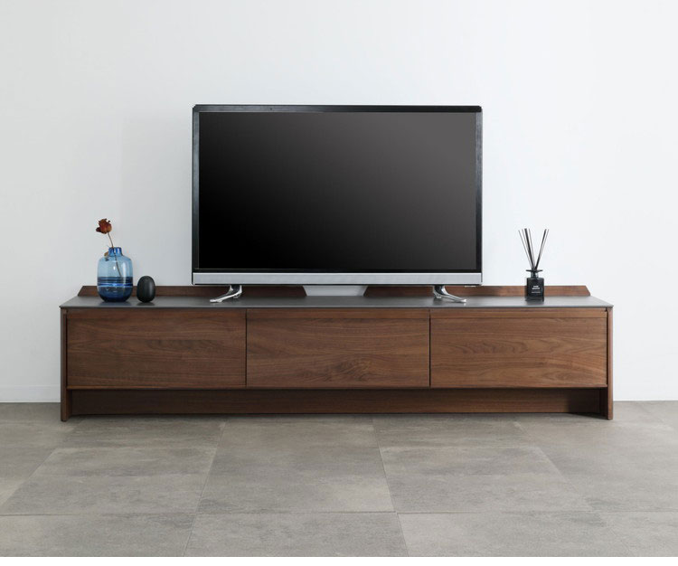 テレビ台 幅185cm セラミック ローボード 完成品 オーク