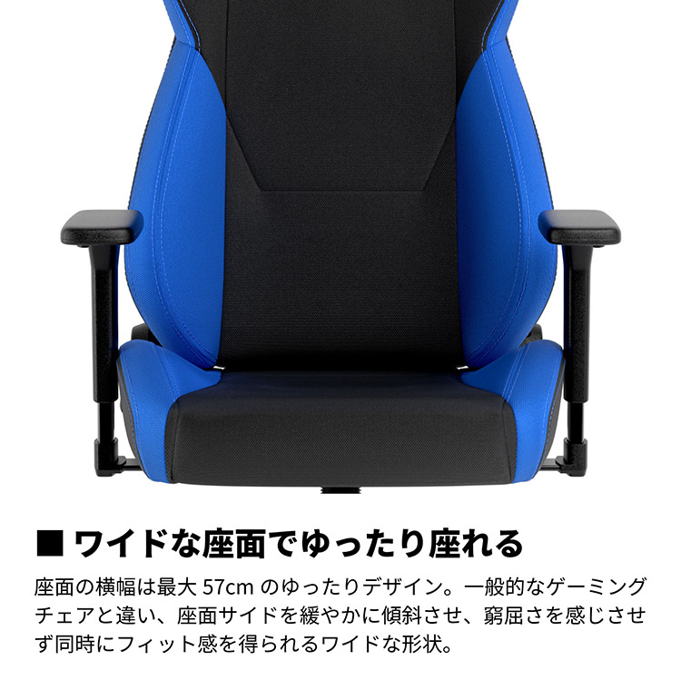 ゲーミングチェア Nitro Concepts S300 PRO BLUE ブルー アーキサイト