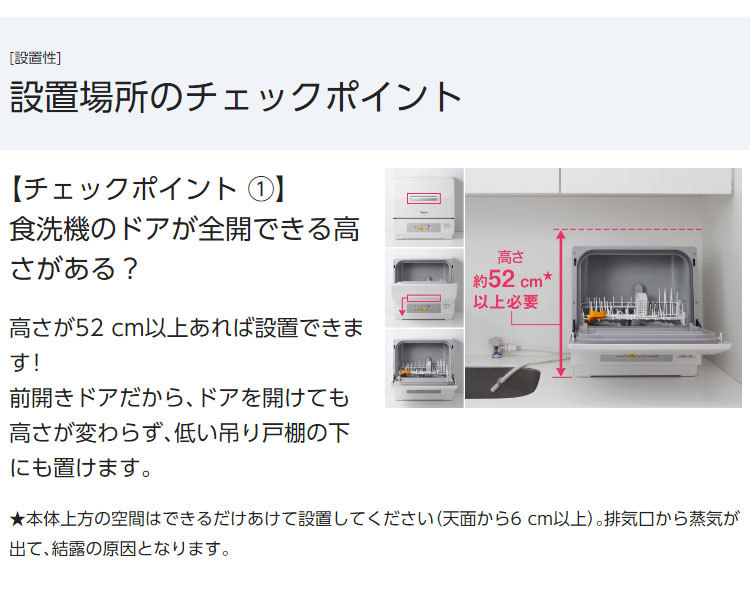 パナソニック 食器洗い乾燥機 NP-TCR4-W 水切りかごサイズ コンパクト 