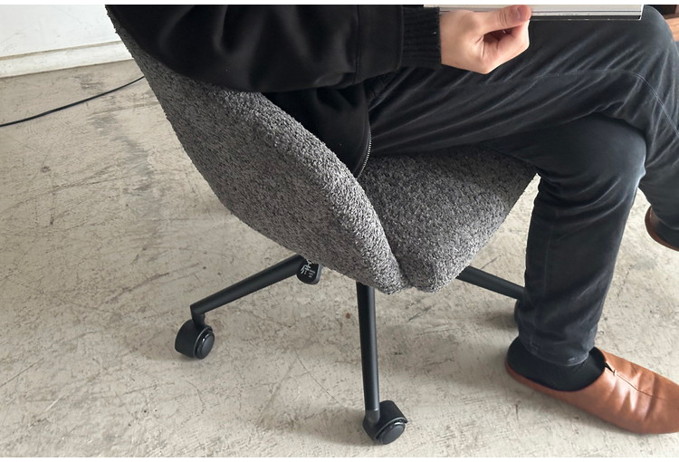 デスクチェア 昇降式 座面高42~49cm キャスター付き ワーキングチェア