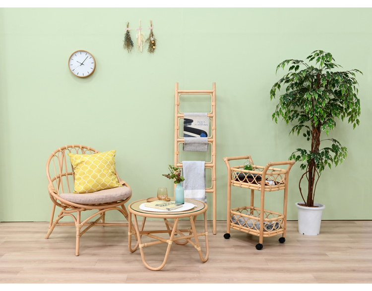 ラタンチェア 椅子 木製 おしゃれ 北欧 韓国インテリア 高級感 籐