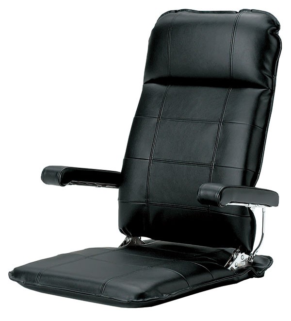 光製作所 日本製 本革 肘付き 座椅子 リクライニング 高齢者 おしゃれ